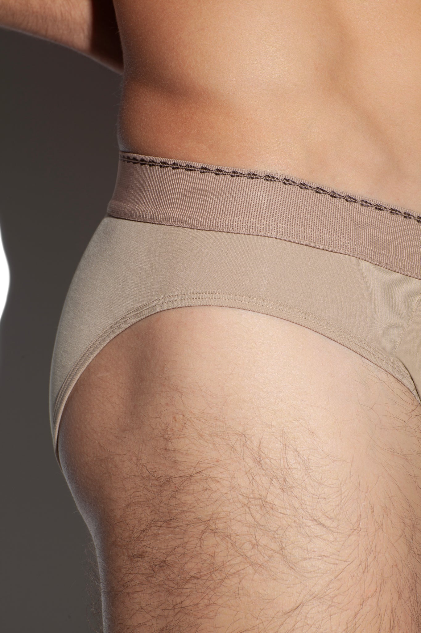 SALIGIA Brown Greek Lyocell Acanthus Brief - BANG & STRIKE (view 8)