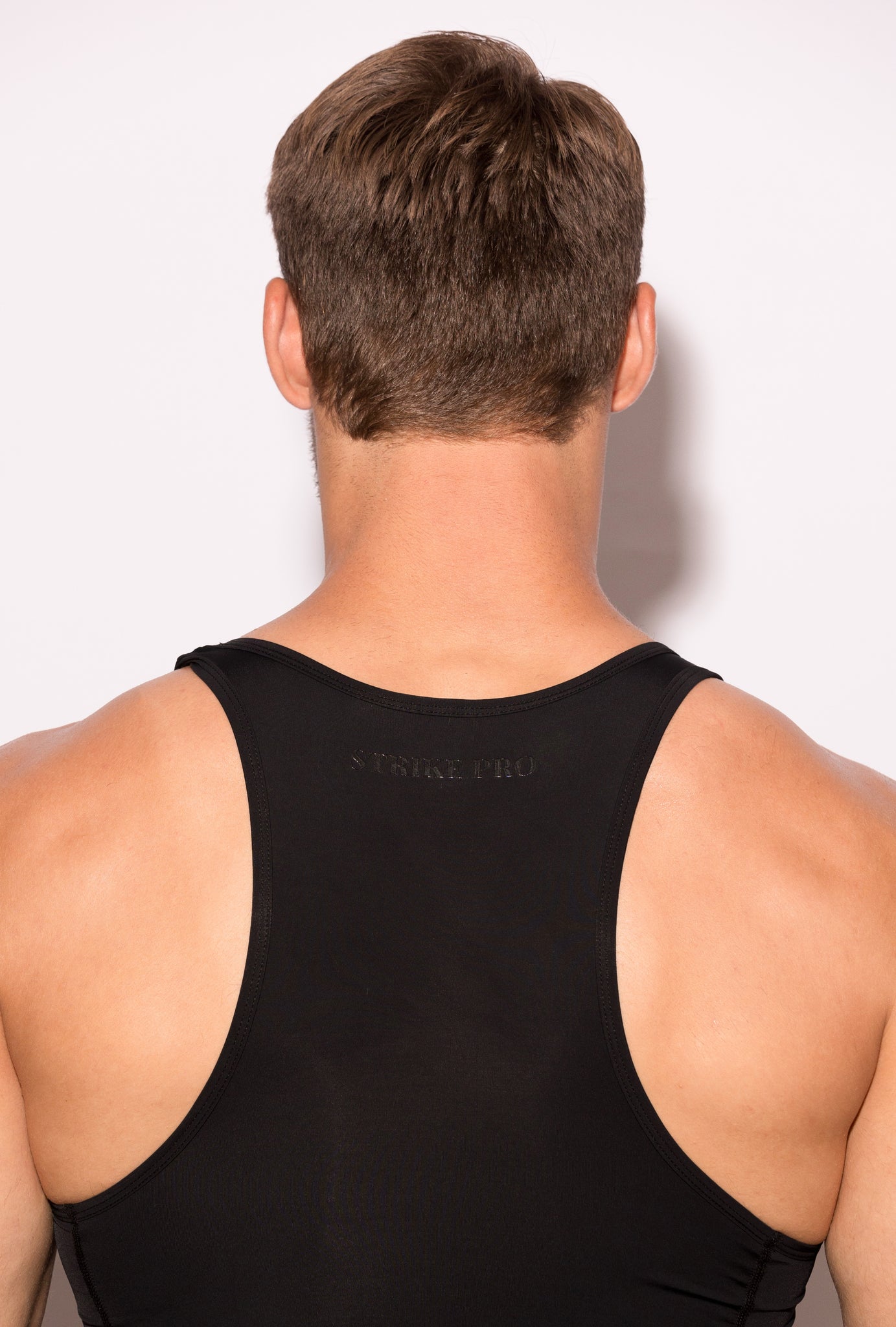 STRIKE PRO Black Microfibre Sports Tank - BANG & STRIKE