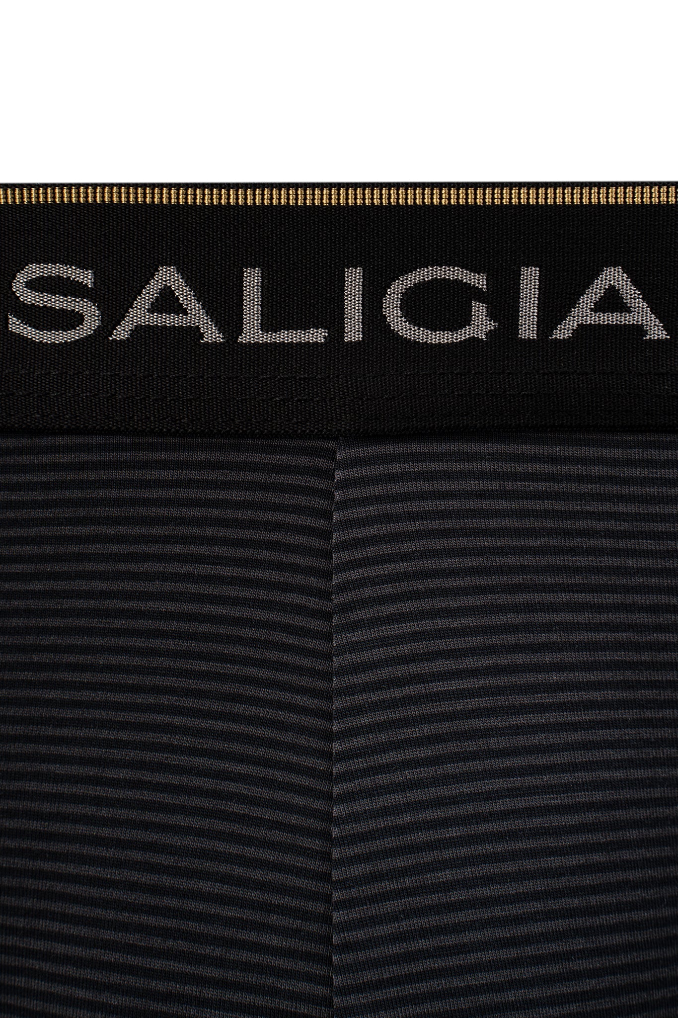 SALIGIA Black Classic Striped Brief