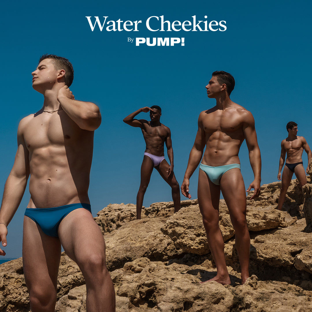 PUMP! Water Cheekies swimwear Campaign Image