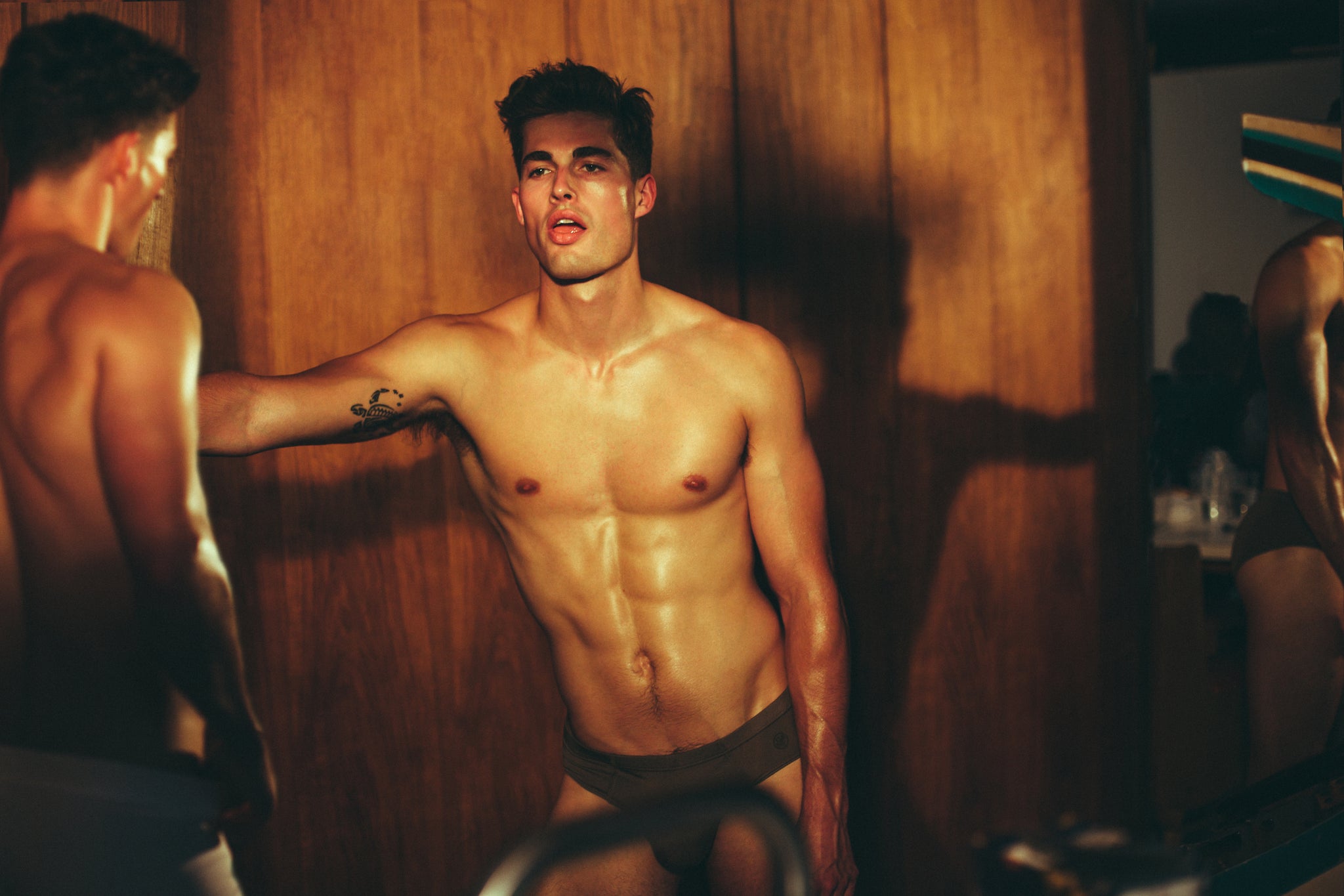 Kieran Warner shot by Christian Oita for BANG&STRIKE Underwear