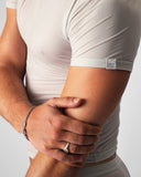 TEAMM8 Allure Sheer Cropped Tee Platinum - BANG & STRIKE