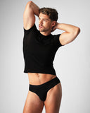TEAMM8 Allure Sheer Cropped Tee Noir - BANG & STRIKE