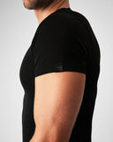 TEAMM8 Allure Sheer Cropped Tee Noir - BANG & STRIKE