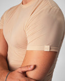 TEAMM8 Allure Sheer Cropped Tee Husk - BANG & STRIKE