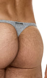 Modus Vivendi Ribbed Cotton Thong Grey - BANG & STRIKE (view 4)