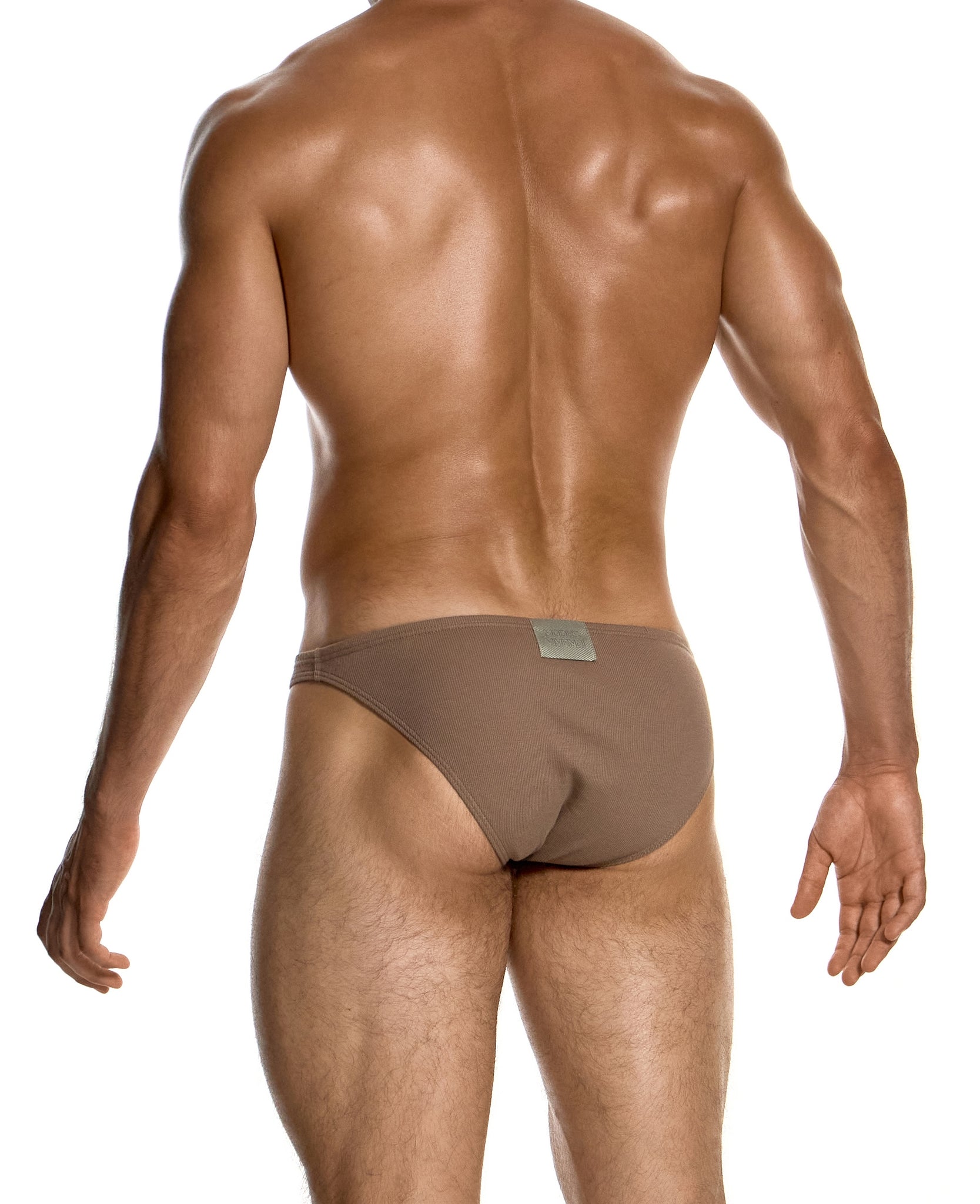 Modus Vivendi Ribbed Cotton Low Cut Brief Dark Skin - BANG & STRIKE (view 2)