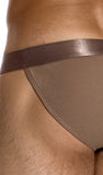 Modus Vivendi Ribbed Cotton Tanga Brief Dark Skin - BANG & STRIKE (view 4)