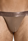 Modus Vivendi Ribbed Cotton Tanga Brief Dark Skin - BANG & STRIKE (view 6)