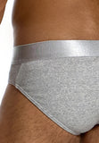 Modus Vivendi Ribbed Cotton Classic Brief Grey - BANG & STRIKE (view 5)