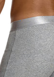 Modus Vivendi Ribbed Cotton Long Boxer Grey - BANG & STRIKE (view 5)