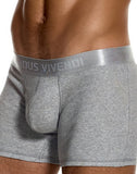 Modus Vivendi Ribbed Cotton Long Boxer Grey - BANG & STRIKE (view 7)