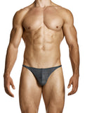 Modus Vivendi Charcoal Abstract Net Thong - BANG & STRIKE
