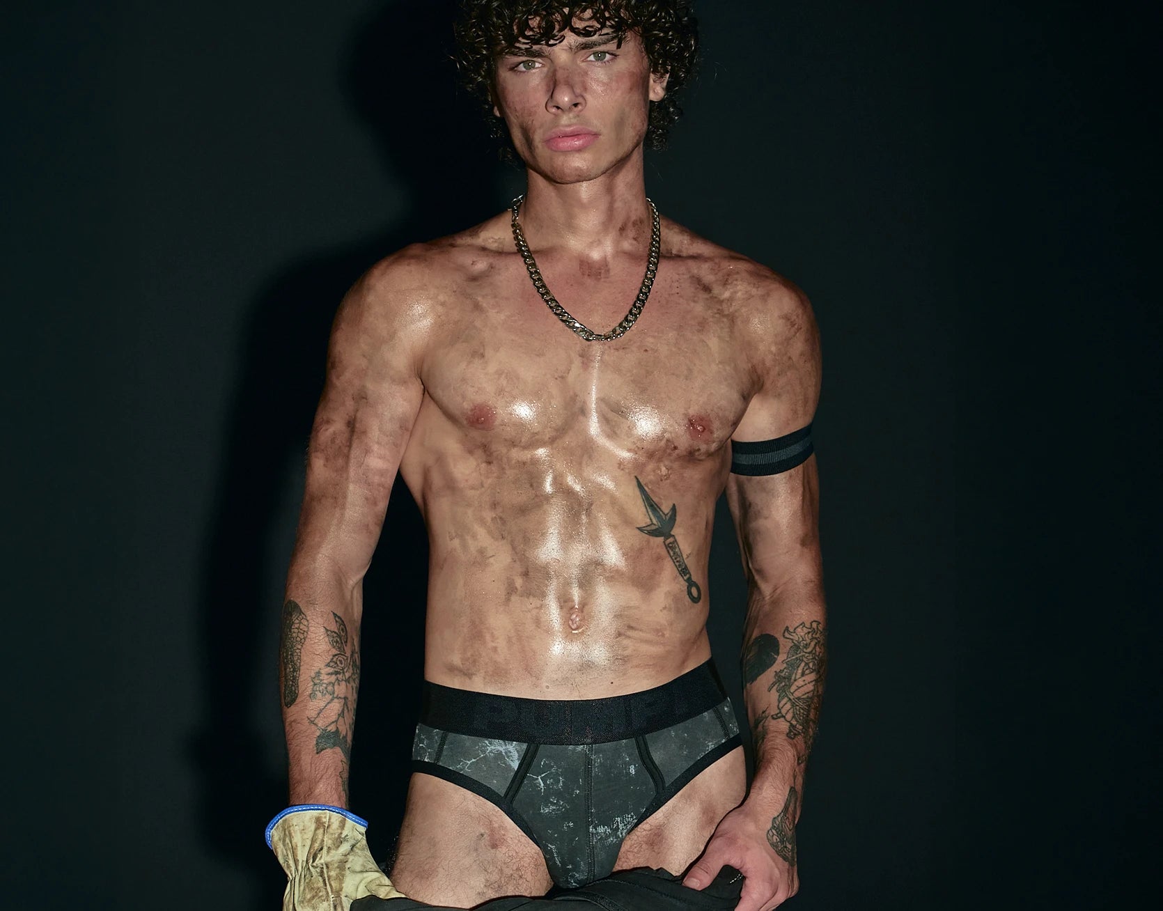 PUMP! Washed Denim Brief — denim-inspired men's underwear at BANG&STRIKE
