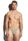 SALIGIA Khaki Greek 140s Cotton Olive Sport Brief - BANG & STRIKE