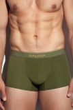SALIGIA Green Greek 140s Cotton Olive Trunk - BANG & STRIKE (view 7)