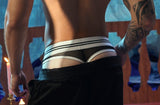 PUMP! Sail Cotton and Mesh Thong - BANG & STRIKE (view 7)