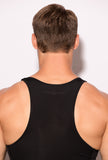 STRIKE PRO Black Microfibre Sports Tank - BANG & STRIKE