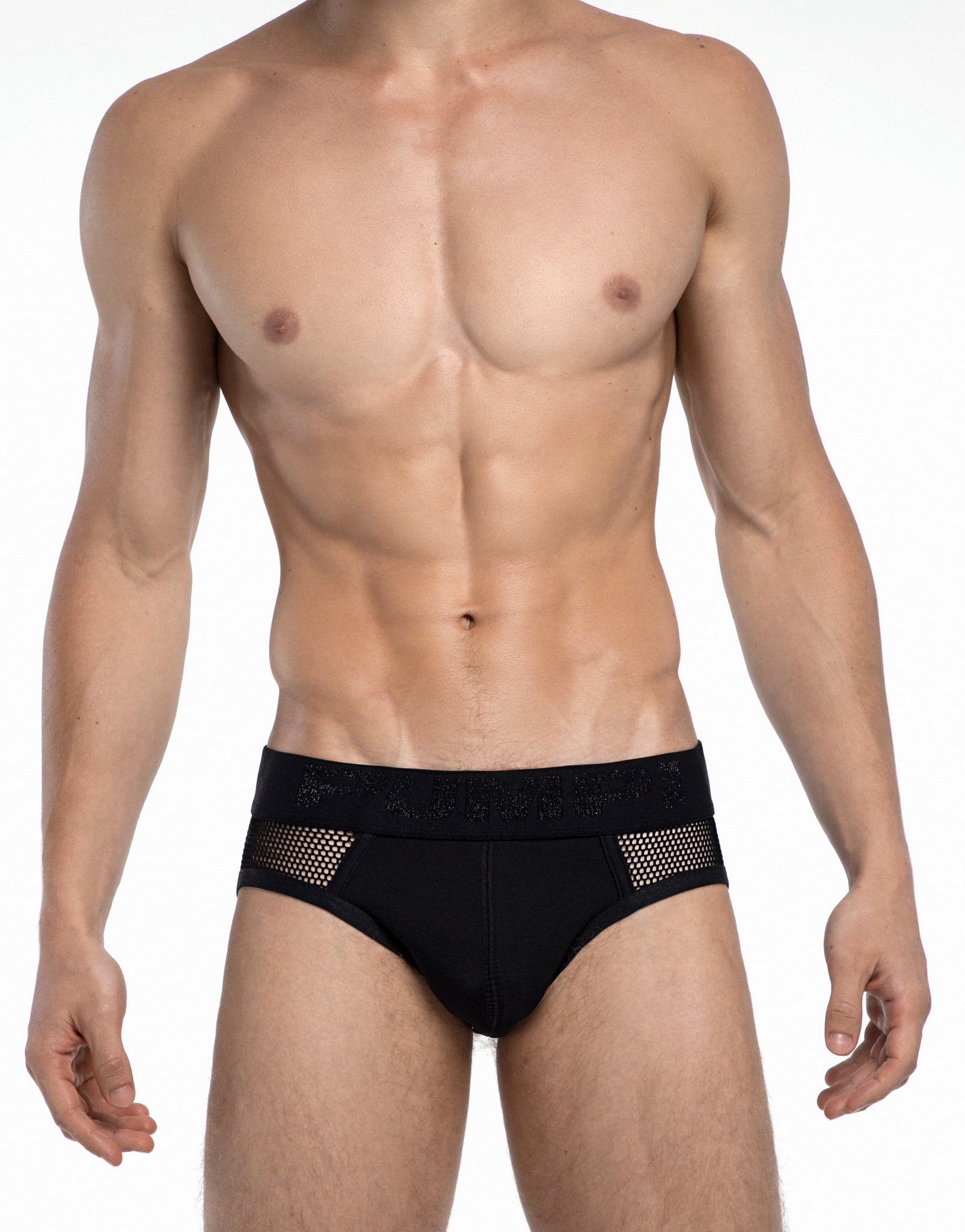 PUMP! Switch Black Mesh Brief  FREE Shipping - BANG & STRIKE